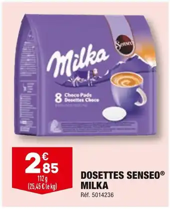 ALDI Milka dosettes senseo offre