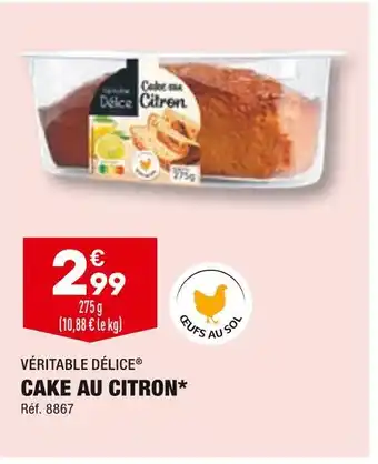 ALDI Véritable délice cake au citron offre
