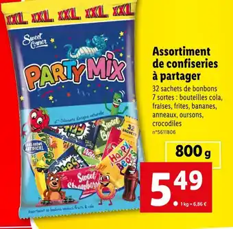 Sweet corner assortiment de confiseries à partager