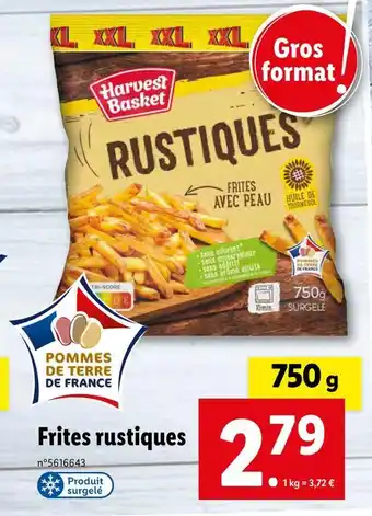 Lidl Harvest basket frites rustiques offre