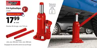 Lidl Ultimate speed cric hydraulique offre
