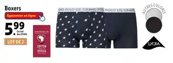 Lidl Livergy boxers offre
