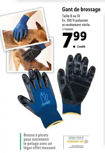 Lidl Zoofari gant de brossage offre