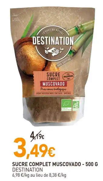 naturéO Destination sucre complet muscovado offre
