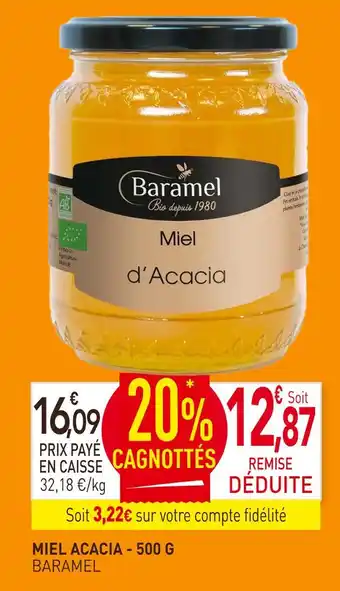 naturéO Baramel miel acacia offre