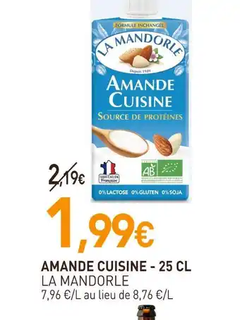 naturéO La mandorle amande cuisine offre