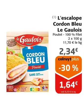 Colruyt Le gaulois l'escalope cordon bleu offre