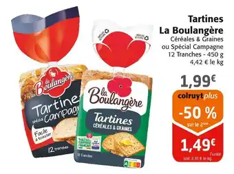 Colruyt La boulangère tartines offre