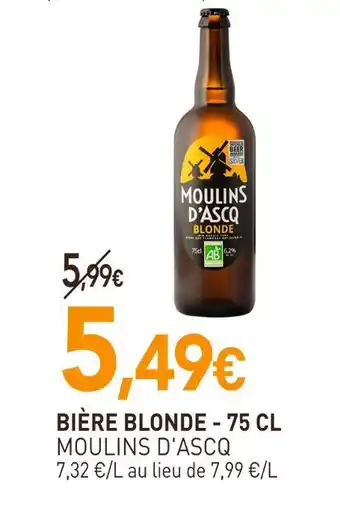naturéO Moulins d'ascq bière blonde offre