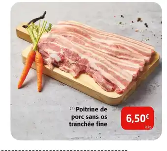 Colruyt Poitrine de porc sans os tranchée fine offre