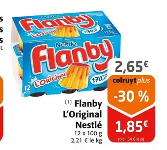 Colruyt Nestlé flanby l’original offre