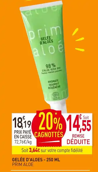 naturéO Prim aloe gelée d'aloes offre