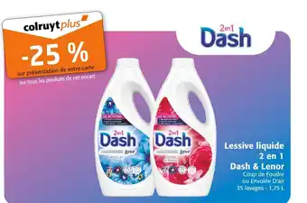 Colruyt Lenor lessive liquide 2 en 1 dash offre