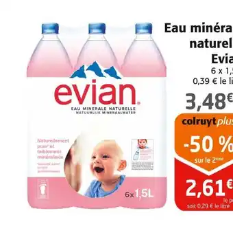 Colruyt Evian eau minérale naturelle offre