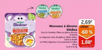 Colruyt Blédina morceaux à dévorer offre