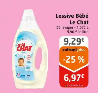 Colruyt Le chat lessive bébé offre