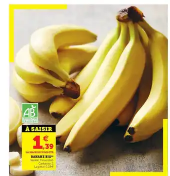 Super U Banane Bio offre