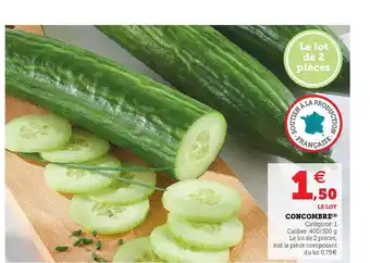 Super U Concombre offre