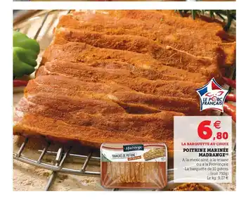 Super U Poitrine Marinée Madrange offre