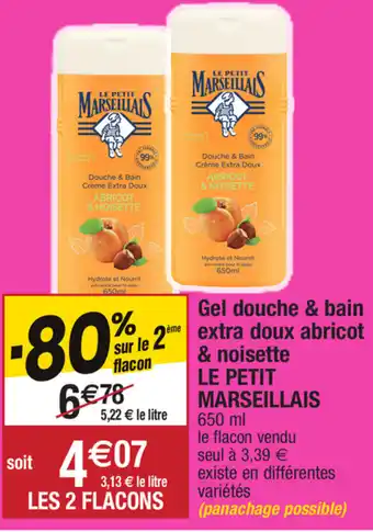 Migros Gel douche & bain extra doux abricot & noisette offre