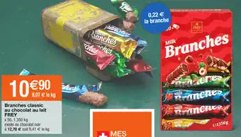 Migros Branches classic au chocolat au lait offre