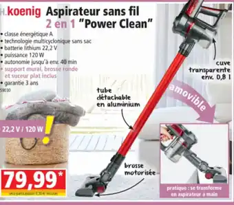 Norma Aspirateur sans fil offre