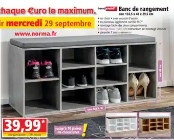 Norma Banc de rangement offre