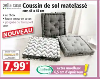 Norma Coussin de sol matelassé offre