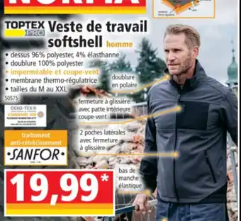 Norma Veste de travail softshell offre