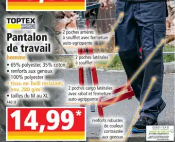Norma Pantalon de travail offre