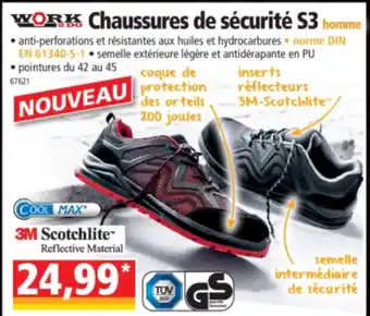 Norma Chaussures de sécurité S3 offre