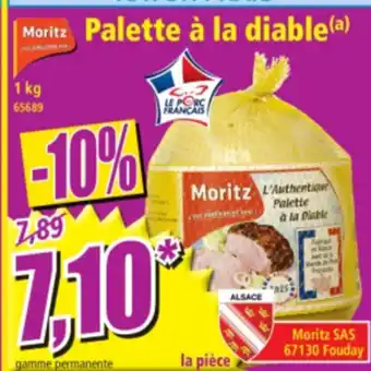 Norma Palette à la diable offre