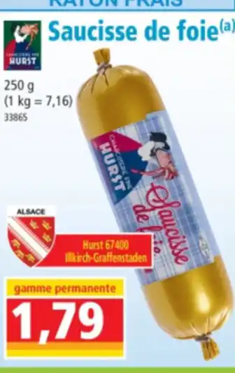 Norma Saucisse de foie offre