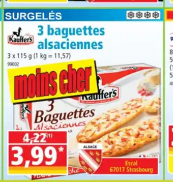 Norma 3 Baguettes Alsaciennes offre