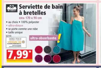Norma Serviette De Bain a Bretelles offre