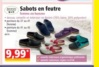 Norma Sabots En Fuetre offre