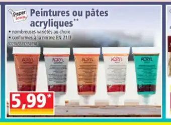 Peintures Ou Pates Acryliques**