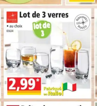 Norma Lot De 3 Verres offre