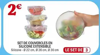 La Foir'Fouille Set de couvercles en silicone extensible offre