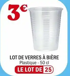 La Foir'Fouille Lot de verres à bière offre