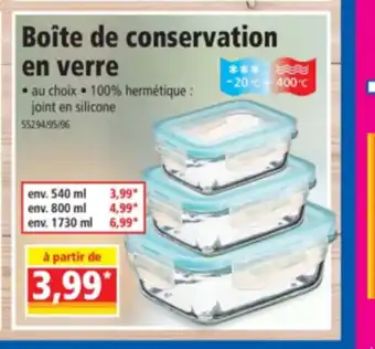 Norma Boite De Conservation En Verre offre