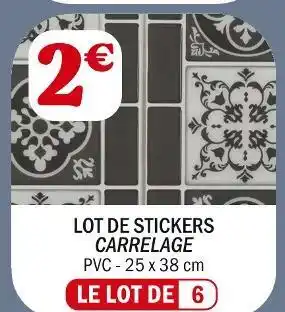 La Foir'Fouille Lot de stickers carrelage offre