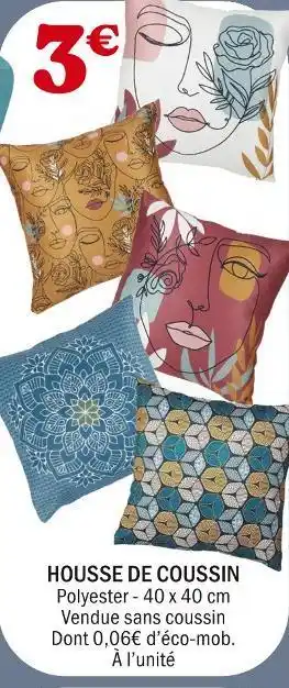 La Foir'Fouille Housse de coussin offre