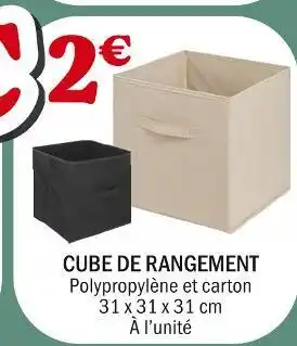 La Foir'Fouille Cube de rangement offre