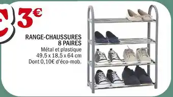 La Foir'Fouille Range-chaussures 8 paires offre