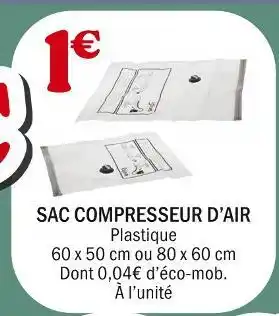 La Foir'Fouille Sac compresseur d’air offre