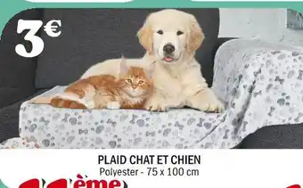La Foir'Fouille Plaid chat et chien offre