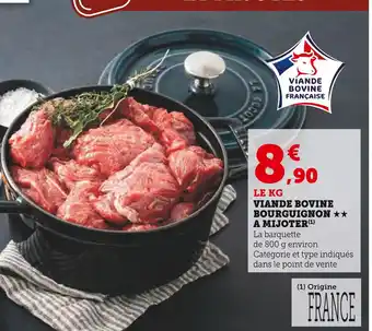 Super U Viande bovine bourguignon a mijoter offre
