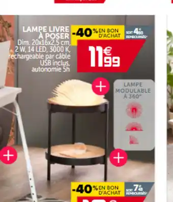 Gifi Lampe Livre A Poser offre
