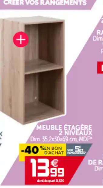 Gifi Meuble étagére 2 Niveaux offre